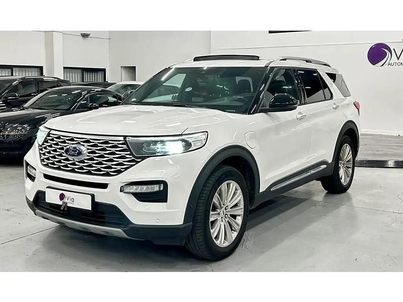 Blanc Occasion 2021 Ford Explorer SUV | 39 490 € (Super prix) - Image 1/4