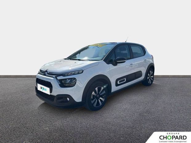 Blanc Utilisé 2022 Citroën C3 Shine Citadine | 11 652 € (Bon prix) - Image 1/4