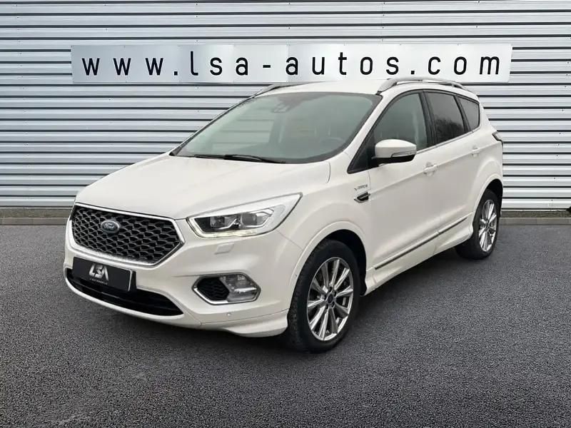 Blanc Utilisé 2017 Ford Kuga Vignale SUV | 14 980 € (Prix cher) - Image 1/2