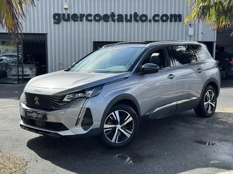 Gris Occasion 2021 Peugeot 5008 GT Monospace | 23 490 € (Prix assez cher) - Image 1/4