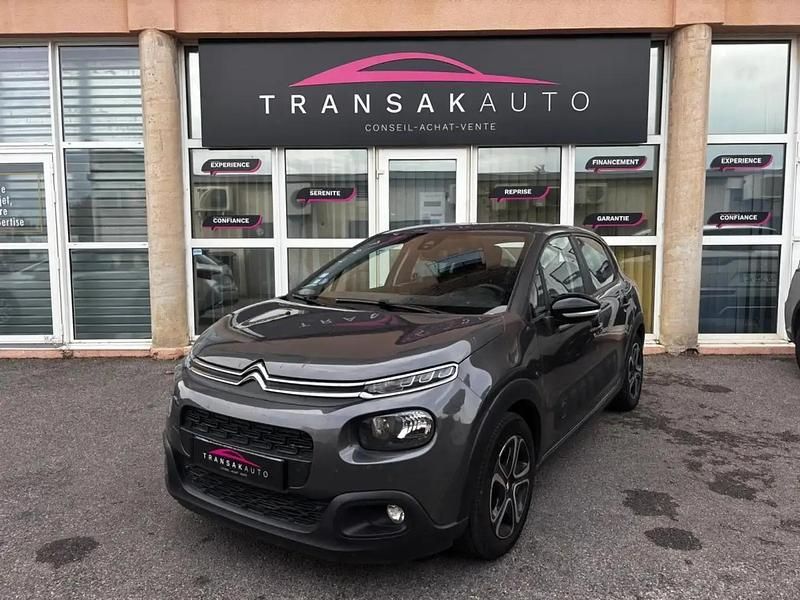 Gris Utilisé 2018 Citroën C3 PureTech Citadine | 5 990 € (Prix juste) - Image 1/4