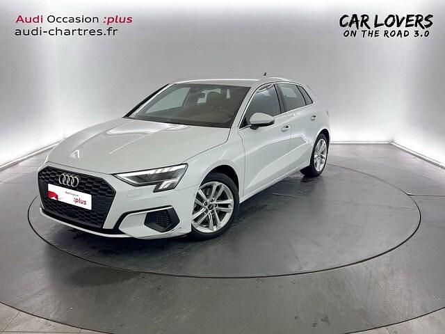 Blanc glacier métallisé Occasion 2021 Audi A3 Business | 27 990 € (Prix juste) - Image 1/4