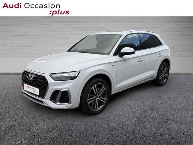 Blanc glacier métallisé Utilisé 2023 Audi Q5 S-Line SUV | 47 990 € (Prix juste) - Image 1/4