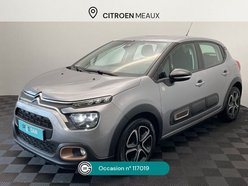 Gris Utilisé 2023 Citroën C3 PureTech Citadine | 11 980 € (Prix juste) - Image 1/4