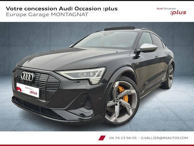 Noir mythic métallisé Utilisé 2021 Audi e-tron Sport SUV | 49 990 € (Prix assez cher) - Image 1/4