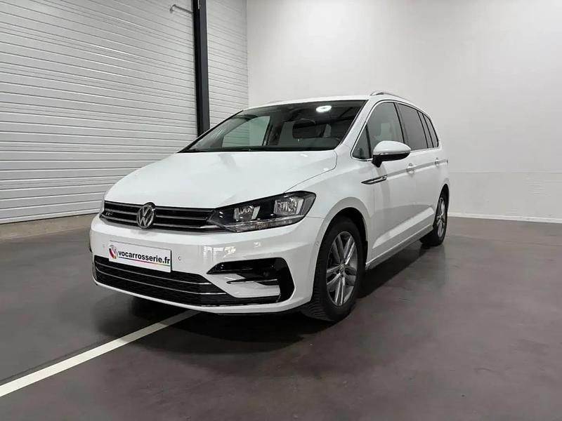Blanc Occasion 2018 VW Touran Highline Monospace | 20 950 € (Prix juste) - Image 1/4