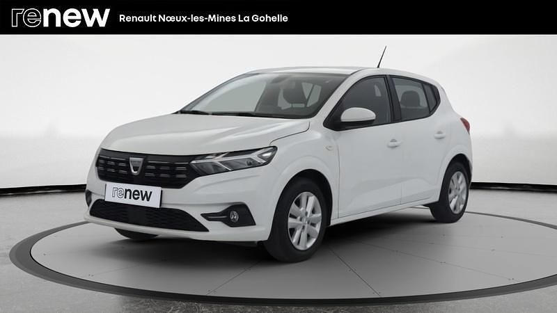 Blanc Utilisé 2022 Dacia Sandero Expression Citadine | 13 099 € (Bon prix) - Image 1/4