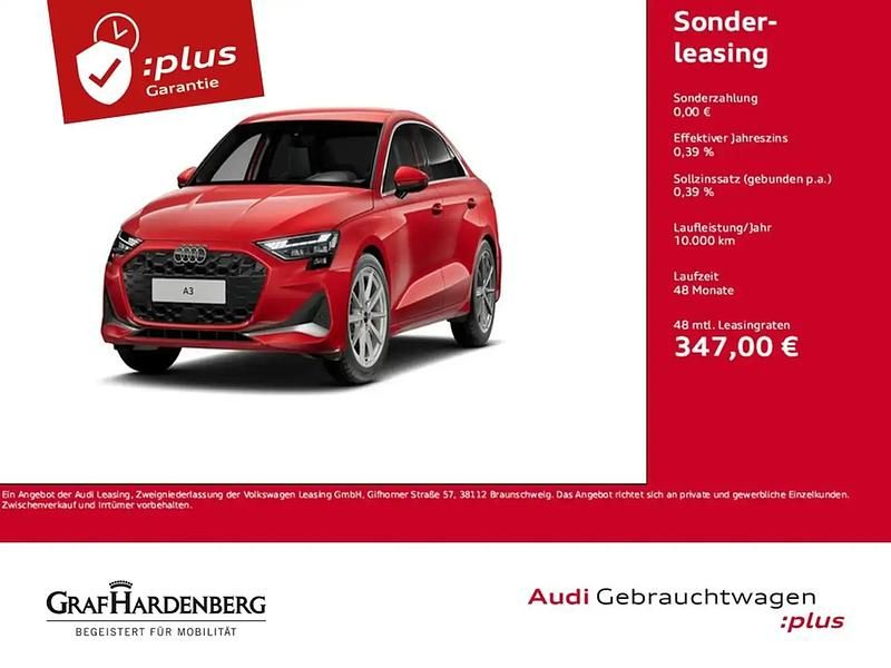 Rouge Utilisé 2025 Audi A3 Sport Berline | 36 980 € (Prix juste) - Image 1/4