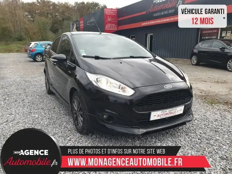 Noir Utilisé 2017 Ford Fiesta ST-Line Citadine | 8 790 € (Bon prix) - Image 1/4