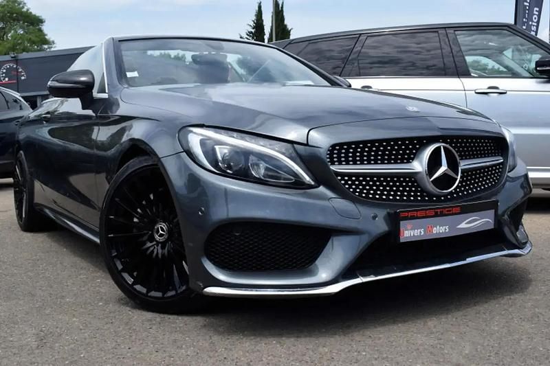 Gris Utilisé 2016 Mercedes C220 Sportline Cabriolet | 21 900 € (Prix juste) - Image 1/4