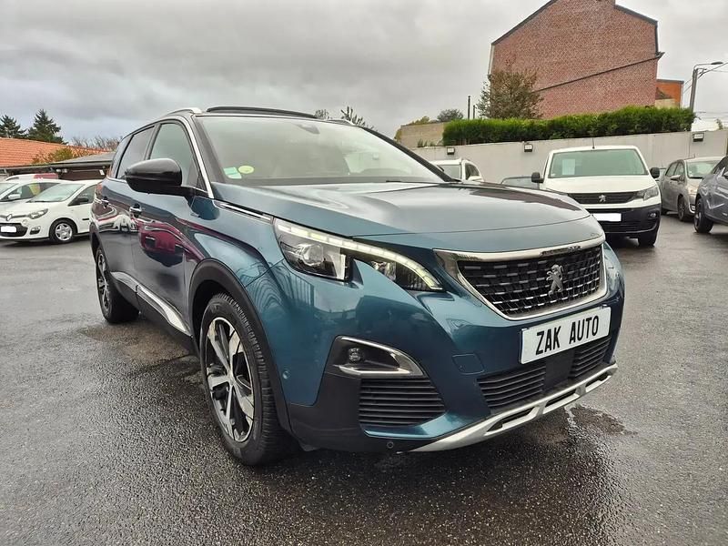 Vert Utilisé 2017 Peugeot 5008 S Monospace | 12 990 € (Bon prix) - Image 1/4