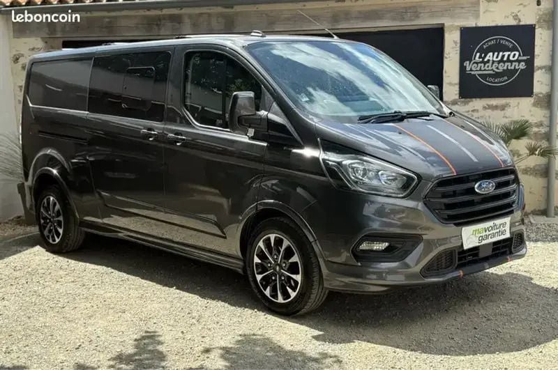 Gris Utilisé 2023 Ford Transit Custom Sport Van | 29 990 € (Super prix) - Image 1/4