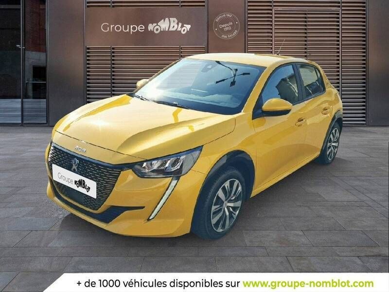 Jaune Utilisé 2021 Peugeot e-208 Business-Line Citadine | 12 290 € (Bon prix) - Image 1/3