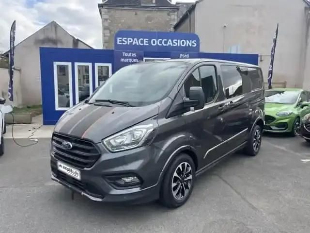Gris magnétic métallisée Occasion 2019 Ford Transit Custom Sport Berline | 29 999 € (Prix cher) - Image 1/4