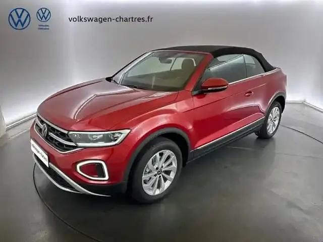 Rouge roi / capote noire Utilisé 2025 VW T-Roc Cabriolet Cabriolet | 39 970 € - Image 1/4
