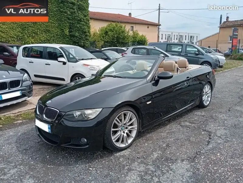 Noir Utilisé 2007 BMW 330 Cabriolet Cabriolet | 14 450 € - Image 1/4