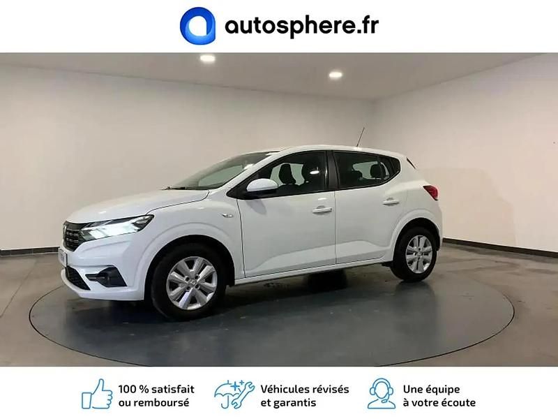 Blanc Utilisé 2022 Dacia Sandero Comfort Citadine | 14 499 € (Prix juste) - Image 1/4