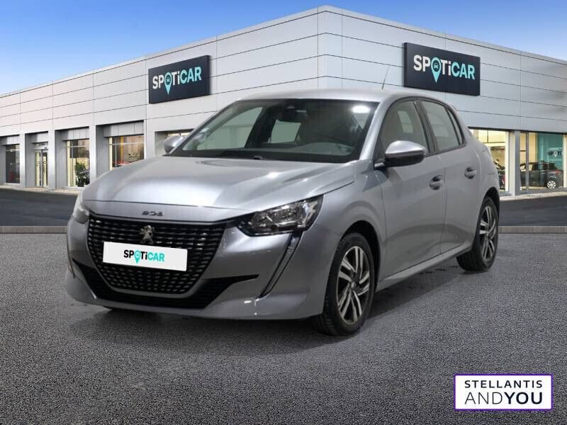 Gris Occasion 2019 Peugeot 208 Allure Citadine | 12 190 € (Prix juste) - Image 1/4