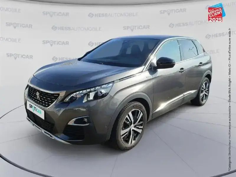 Gris Utilisé 2019 Peugeot 3008 GT-line SUV | 15 499 € (Prix juste) - Image 1/4