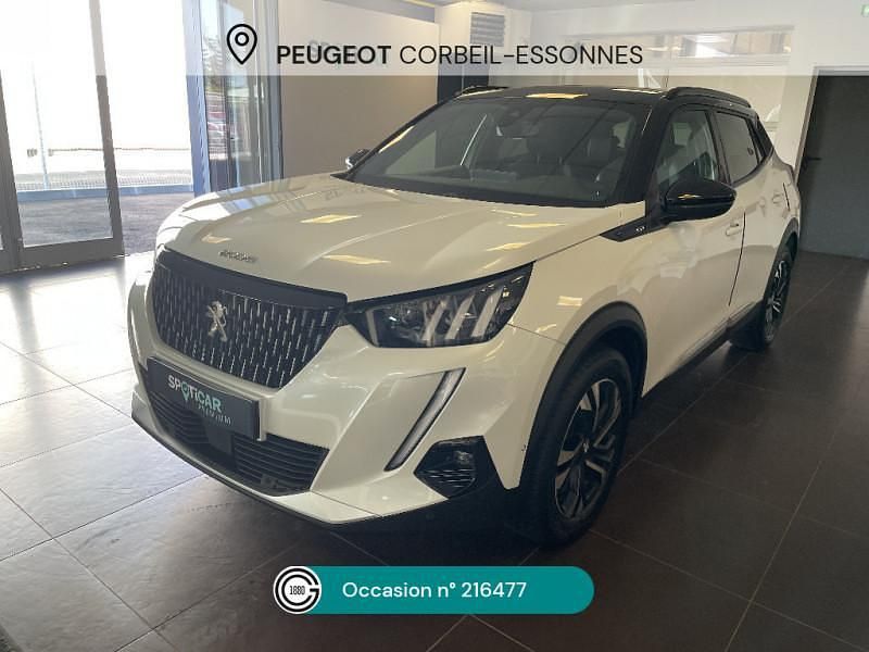 Blanc Utilisé 2021 Peugeot 2008 GT-line SUV | 15 480 € (Prix juste) - Image 1/4
