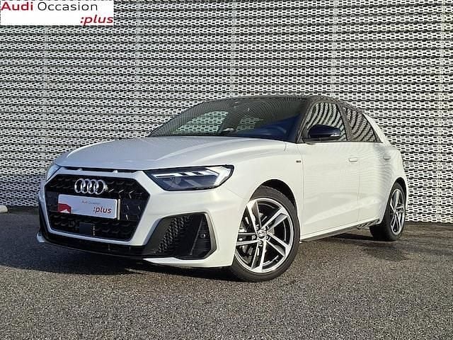 Occasion Audi A1 Sportback S-line plus 116 ch (85 kW) 2025 Blanc glacier métallisé noir mythe métallisé Citadine
