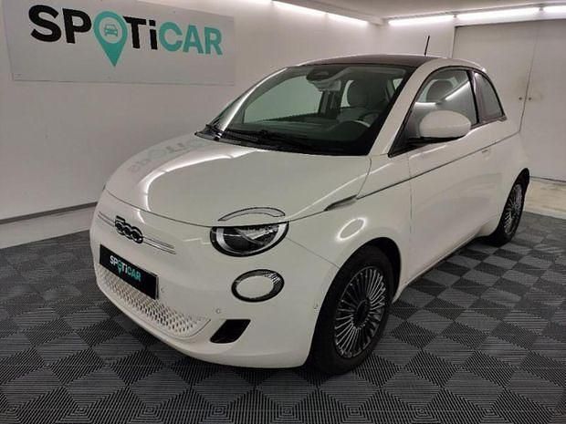 Blanc Utilisé 2021 Fiat 500e Citadine | 14 290 € (Bon prix) - Image 1/4