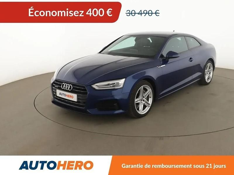 Bleu Utilisé 2018 Audi A5 S-Line Coupé | 30 090 € (Prix juste) - Image 1/2