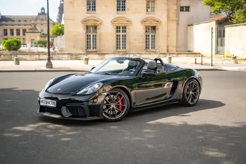 Noir Utilisé 2020 Porsche 718 Spyder Cabriolet | 104 900 € - Image 1/4
