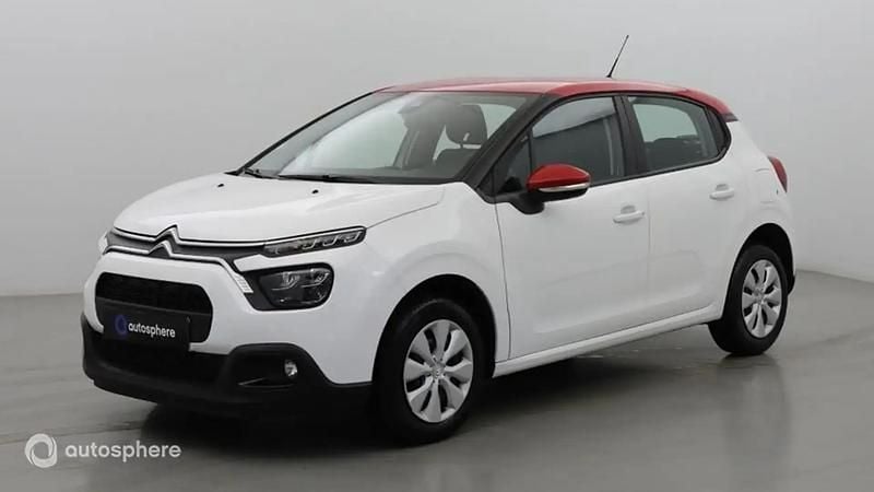 Blanc banquise (o) rouge aden Utilisé 2021 Citroën C3 Business Class Citadine | 8 499 € (Bon prix) - Image 1/4