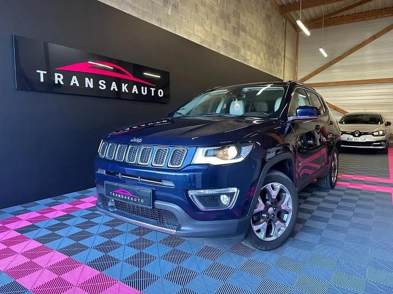 Bleu Utilisé 2018 Jeep Compass Limited SUV | 12 990 € (Prix juste) - Image 1/4
