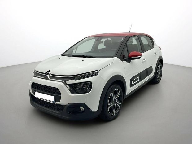 Blanc Utilisé 2022 Citroën C3 Shine Citadine | 11 489 € (Prix juste) - Image 1/4