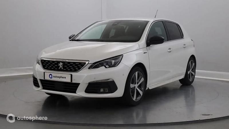 Blanc Utilisé 2017 Peugeot 308 GT-line Berline | 9 499 € (Prix assez cher) - Image 1/4