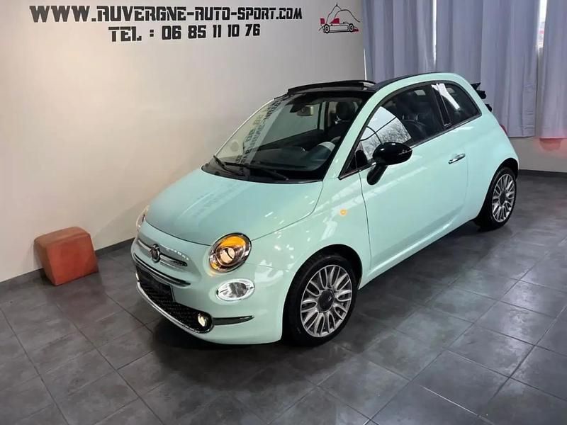 Vert Occasion 2016 Fiat 500C Club Cabriolet | 11 650 € - Image 1/4