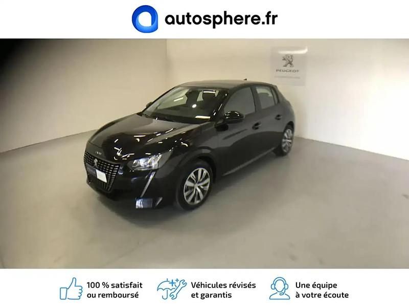 Noir Utilisé 2020 Peugeot 208 Active Citadine | 18 280 € (Prix cher) - Image 1/4