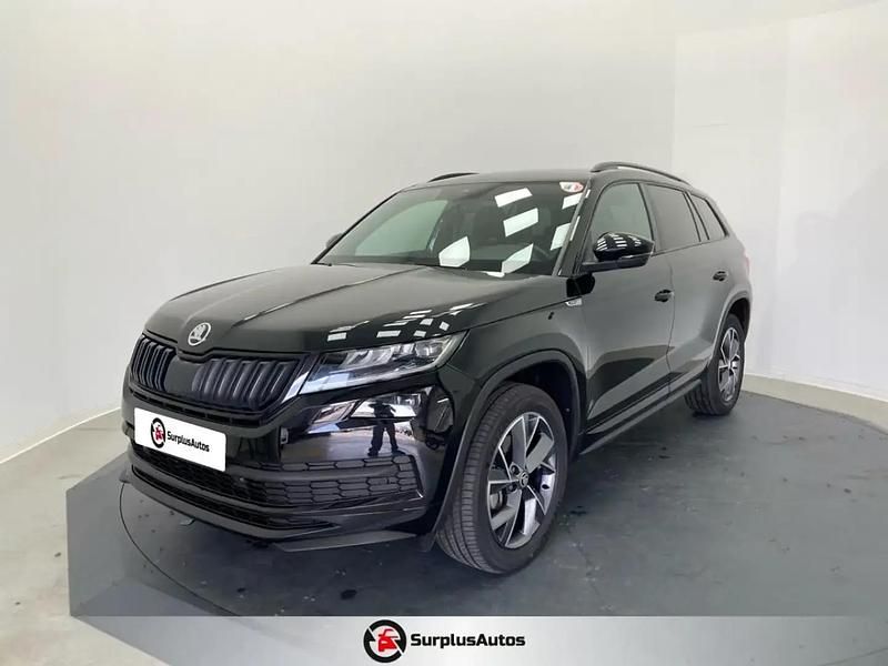 Noir Utilisé 2021 Skoda Kodiaq SportLine SUV | 27 990 € (Prix juste) - Image 1/4