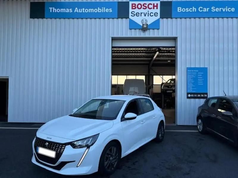 Blanc Utilisé 2021 Peugeot 208 Business-Line Citadine | 13 995 € (Prix juste) - Image 1/4