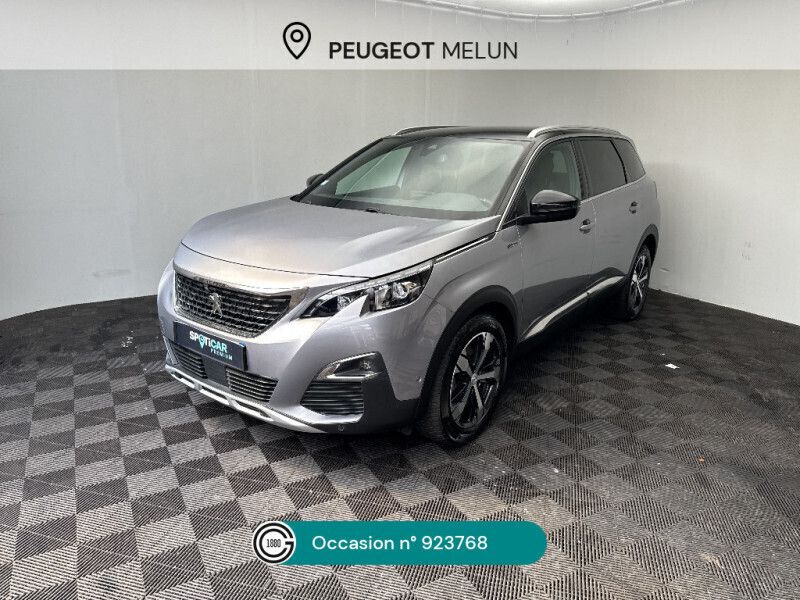 Gris Utilisé 2020 Peugeot 5008 GT-line Monospace | 23 880 € (Prix assez cher) - Image 1/4
