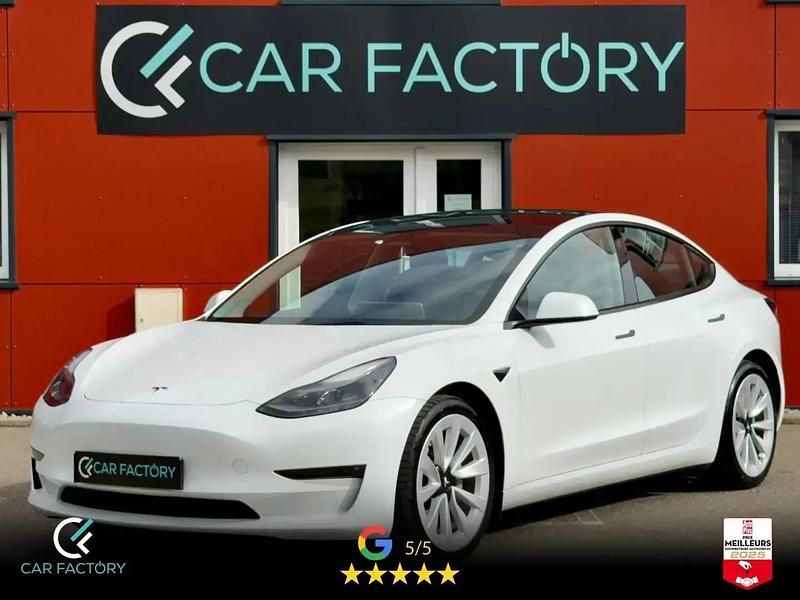 Blanc Occasion 2021 Tesla Model 3 Long Range AWD Berline | 28 990 € (Super prix) - Image 1/4