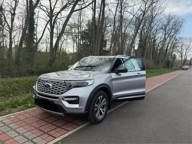 Argent Occasion 2021 Ford Explorer SUV | 56 900 € (Prix assez cher) - Image 1/4