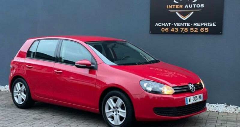 Rouge Utilisé 2009 VW Golf VI Berline | 9 490 € - Image 1/4