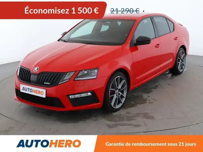 Rouge Utilisé 2018 Skoda Octavia RS Berline | 19 790 € (Bon prix) - Image 1/2