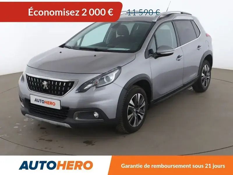 Gris Utilisé 2019 Peugeot 2008 Allure SUV | 9 590 € (Super prix) - Image 1/2