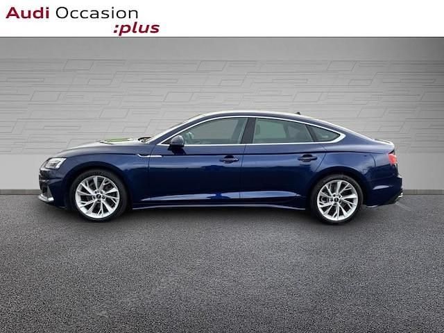 Occasion Audi A5 Sportback Design 163 ch (119 kW) 2022 Bleu navarre métallisé Citadine