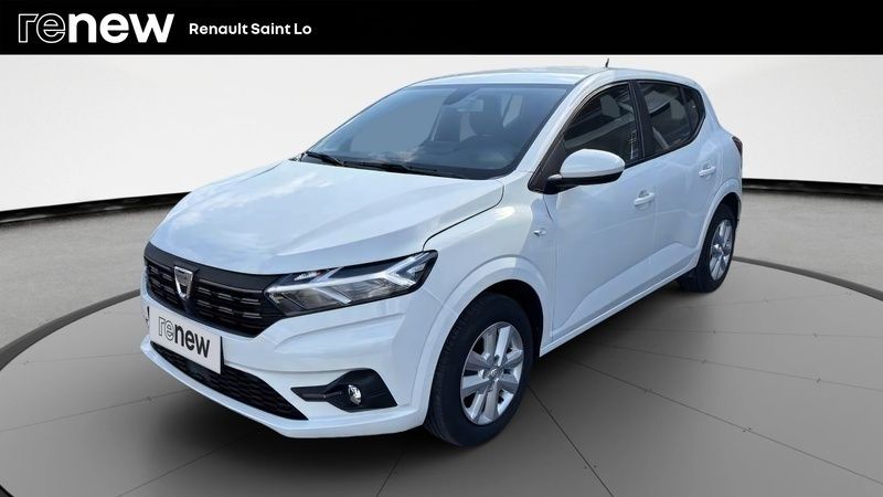 Blanc Utilisé 2022 Dacia Sandero Comfort Citadine | 13 890 € (Prix juste) - Image 1/4