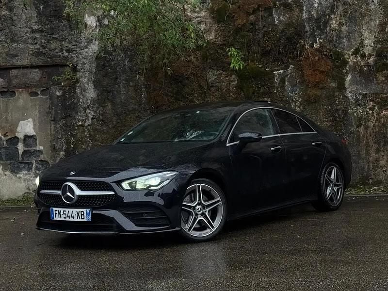 Noir Occasion 2020 Mercedes CLA220 AMG line Berline | 34 990 € - Image 1/4