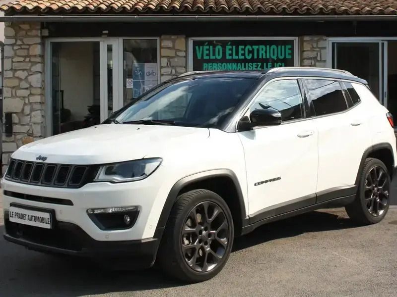 Blanc Utilisé 2020 Jeep Compass SUV | 23 490 € (Prix juste) - Image 1/4