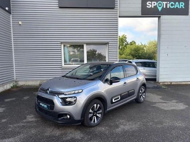 Noir Utilisé 2023 Citroën C3 PureTech Citadine | 13 490 € (Prix juste) - Image 1/4