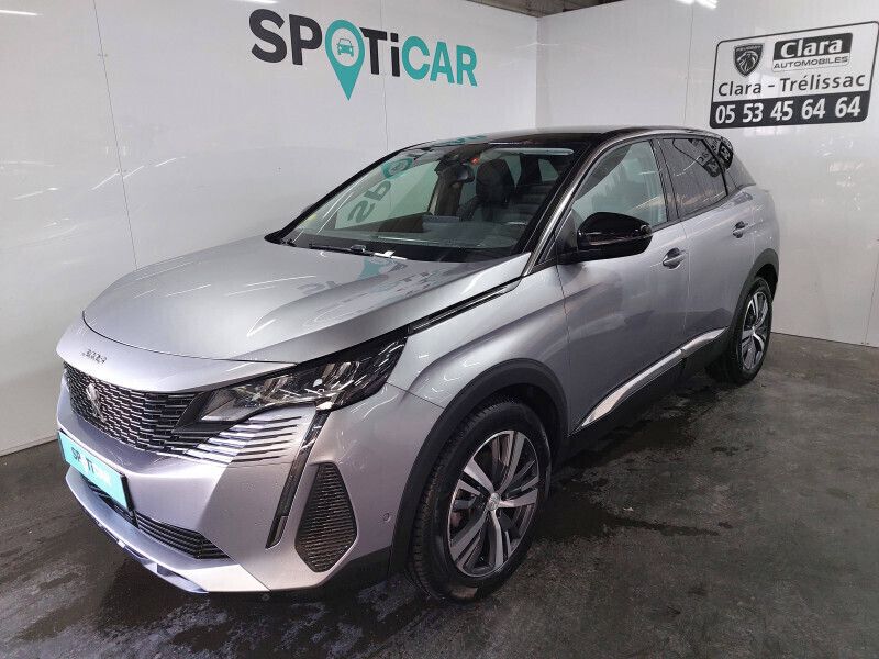 Gris Utilisé 2022 Peugeot 3008 Allure SUV | 18 990 € (Prix juste) - Image 1/4