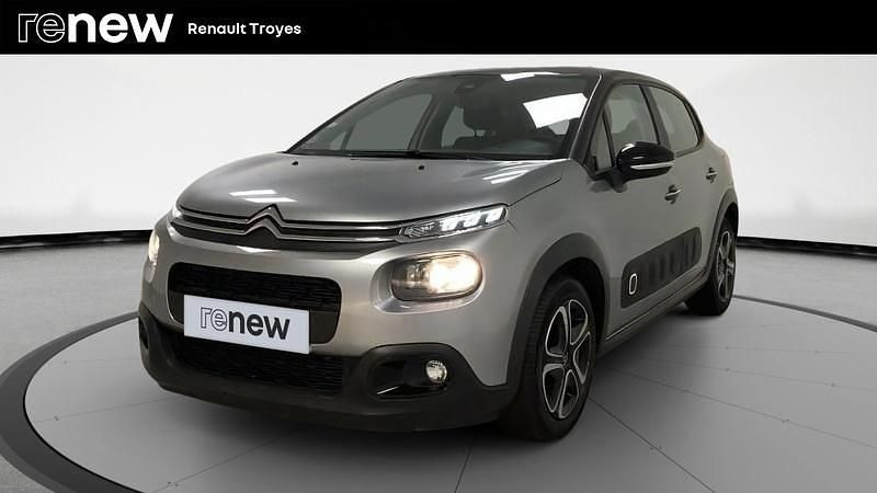 Gris Utilisé 2020 Citroën C3 PureTech Citadine | 11 499 € (Prix juste) - Image 1/4
