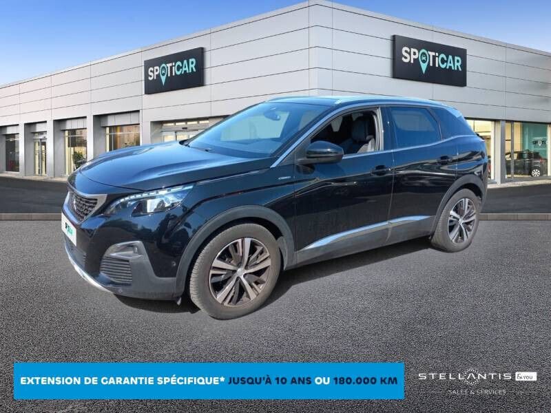 Noir Utilisé 2019 Peugeot 3008 GT-line | 16 690 € (Prix juste) - Image 1/4